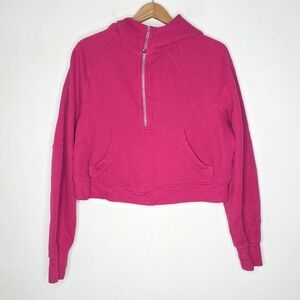 Lululemon Scuba Oversized Half-Zip Hoodie Women M/L Pink